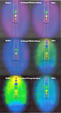 Aura photos after using angel oil blends 